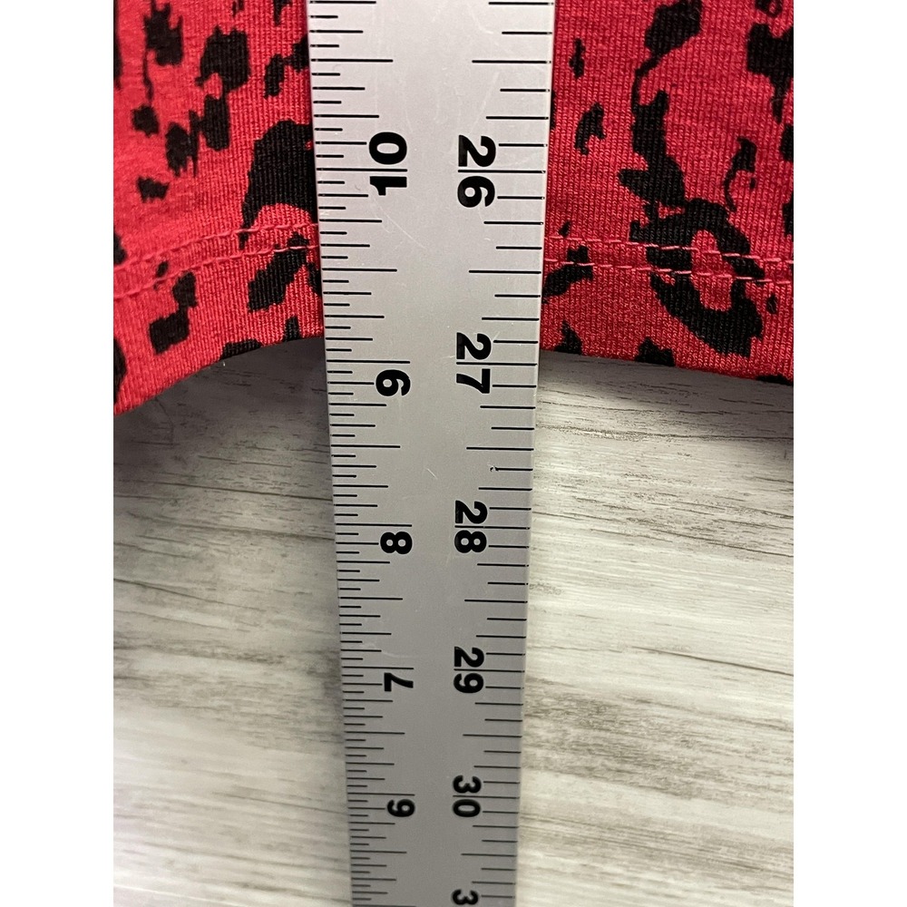 Chico's Womens 2 Red Animal Print Long Sleeve Touch of Cool Layer Tee 570400594 - Picture 4 of 7